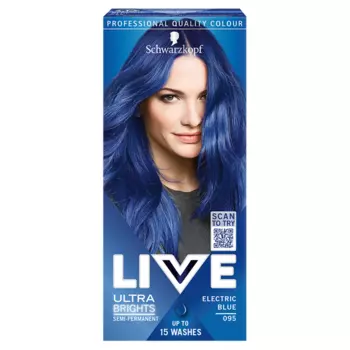Schwarzkopf Live Ultra Brights or Pastel краска для волос электрик синий 095, 1 упаковка