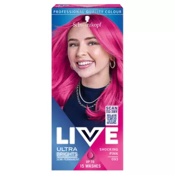 Schwarzkopf Live Ultra Brights or Pastel краска для волос шокирующий розовый 093, 1 упаковка