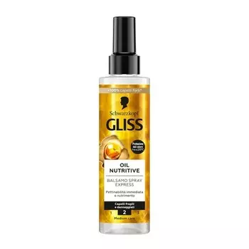 Schwarzkopf Oil Nutritive Conditioner Spray Express 200 мл Несмываемый кондиционер-спрей с омега-9 и маслом марулы Gliss