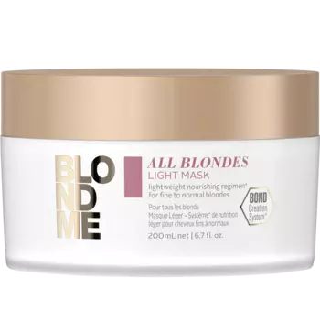 Schwarzkopf Professional BlondMe All Blondes Light легкая питательная маска для светлых волос, 200 мл