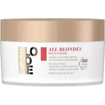 Schwarzkopf Professional BlondMe All Blondes Rich насыщенная маска для светлых волос, 200 мл