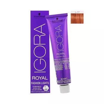 Schwarzkopf Professional, Igora Royal Fashion Lights, Краска для волос (L-77 FIBREBOND), 60 мл