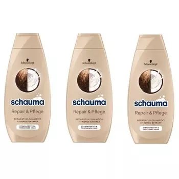 Schwarzkopf Шампунь Repair & Care с экстрактом кокоса 400мл, Schauma