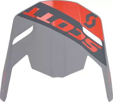 Козырек для шлема Scott 350 Evo Plus Dash ECE с логотипом, серый/оранжевый