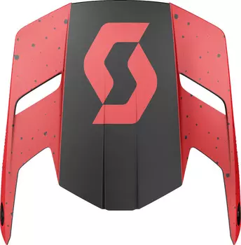 Козырек для шлема Scott 350 Evo Plus Team ECE с логотипом, черный/красный