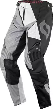 Мотоциклетные брюки Scott 450 Podium с регулируемой талией, черный/белый