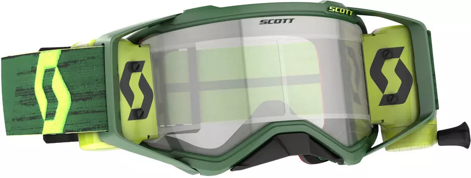 Очки Scott Prospect WFS для мотокросса, зеленый/желтый