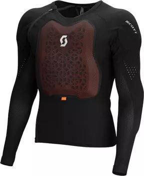 Кофта Scott Softcon Air Pro с круглым вырезом, черный/красный