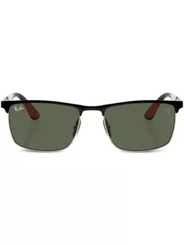 Scuderia Ferrari Rb3726m прямоугольная оправа Солнцезащитные очки Ray-Ban, черные
