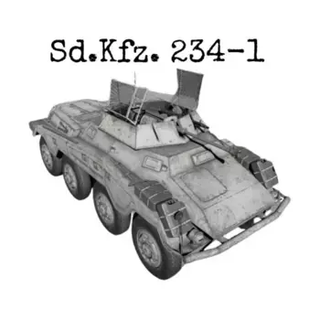 Sd.Kfz.234-1, WWII Miniatures - Germany - Tanks (28mm)