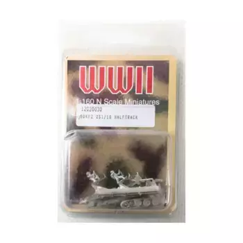 Sd Kfz 251/10 Полугусеничный, WWII Miniatures (1:160)
