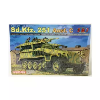 Sd.Kfz. 251 аусф. C — Комплект 3-в-1, Dragon Models - '39 to '45 Series - Germany (1:35)