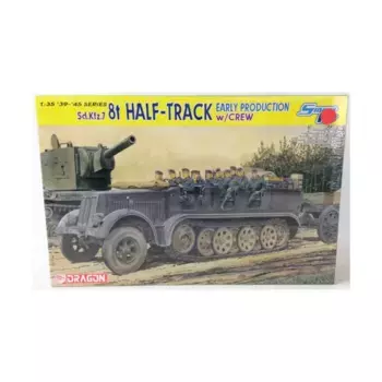 Sd.Kfz.7 8(t) Halftrack — раннее производство с экипажем (Smart Kit), Dragon Models - '39 to '45 Series - Germany (1:35)