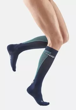 СДЕЛАНО В ГЕРМАНИИ Ultralight Compression Socks Knee-High Women CEP, Спортивные носки синие светло-голубые