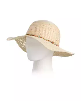 Сделано в Италии гибкая шляпа с короной из пайеток Renato Balestra, цвет Natural