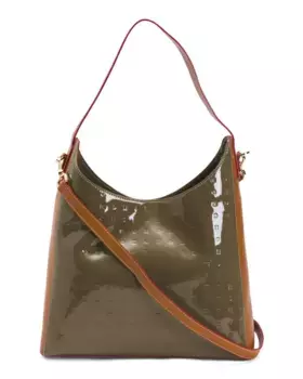 Сделано в Италии, хобо из лакированной кожи растительного происхождения Arcadia, цвет Multi