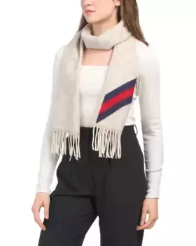 Сделано в Италии шерстяной шарф 14x75 Gucci, цвет Sand Multi