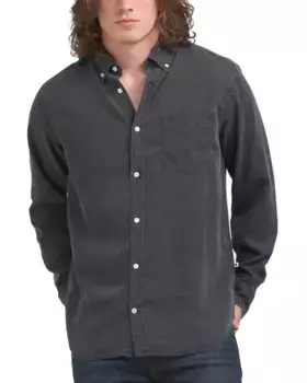 Сделано в Португалии Levon 5767 Рубашка из окрашенного тенселя Nn07, черный