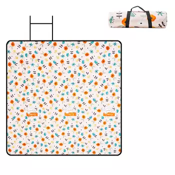 Сделано в Токио, коврик для пикника на открытом воздухе, парковая палатка, влагостойкий коврик, коврик для ультразвуковой машинной стирки, цветочный 200*200 см