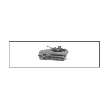SdKfz 251/C 17 Flak 38, WWII Micro Armour - Germany - Self Propelled and Towed Flak Guns (1:285)