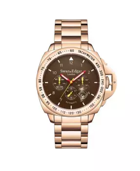SE01091 Swan & Edgar Автоматические часы Grand Speed с ручной сборкой, розовое золото Swan and Edgar, розовый