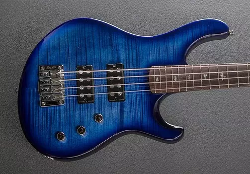 SE Kingfisher Bass - выцветшая синяя обертка вокруг взрыва PRS
