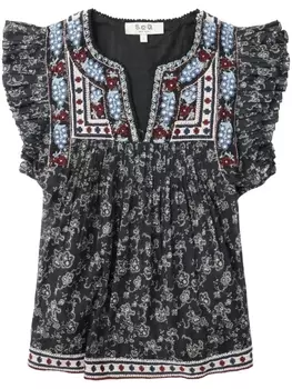 Sea Everly cotton top, черный