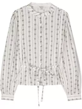 Sea рубашка с цветочным принтом, белый