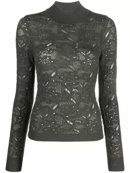 Sea шерстяной джемпер Heather рыхлой вязки, зеленый