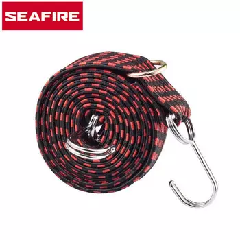 SeaFire электромобиль мотоциклетный ремень эластичная веревка велосипедный сухожильный ремень эластичный ремень крюк веревка грузовая резиновая лента веревка багажная веревка цвет случайный 2 метра