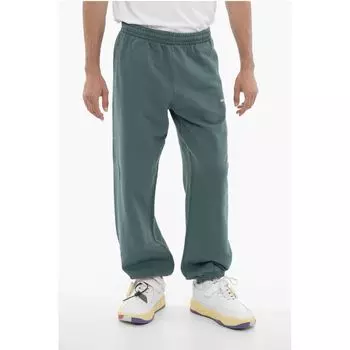 SEASONAL Хлопковые джоггеры CHAIN ARROW из начеса Off-White, Green