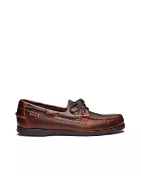 Sebago мужские коричневые кожаные топсайдеры, коричневый