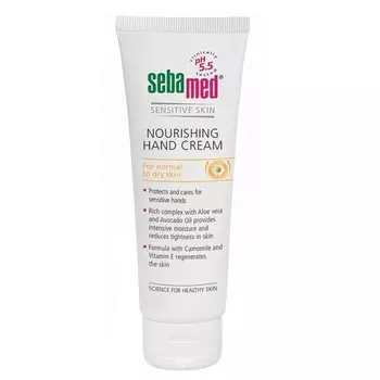 Sebamed, Nourishing Hand Cream, Питательный крем для рук для нормальной и сухой кожи, 75мл