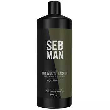 Sebastian, Seb Man The Multi-Tasker, шампунь для бороды и волос на теле 3в1, 1000 мл Sebastian Professional