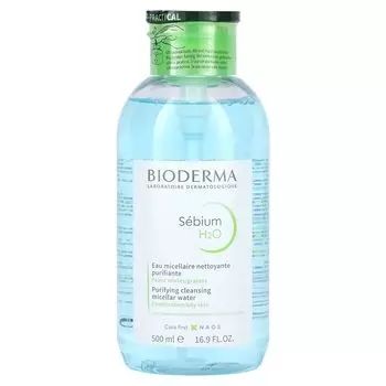 Sebium H2O, Мицеллярная вода, для комбинированной и жирной кожи, 16,9 жидких унций (500 мл) Bioderma