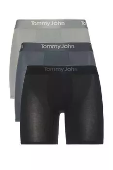 Second skin modal 3 упаковки 6" боксеры Tommy John, black, turbulence & monument