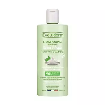 Secret d'argile очищающий шампунь для волос Evoluderm, 400 мл