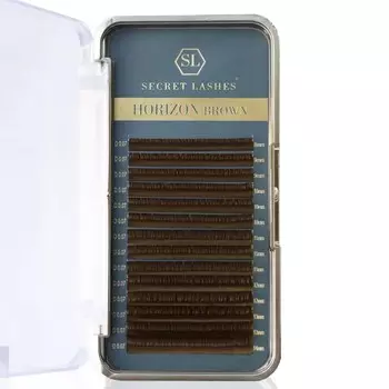 Secret Lashes Horizon Brown Mix D, 0,07, 8-14 мм