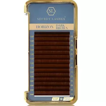 Secret Lashes Horizon Dark Brown D, 0,07, 8 мм