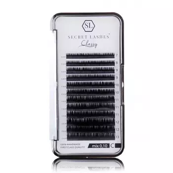 Secret Lashes - Ресницы Classy C 0,07мм MIX - идеально подходят для объемных методов