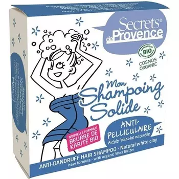 Secrets De Provence Твердый шампунь против перхоти 85 г