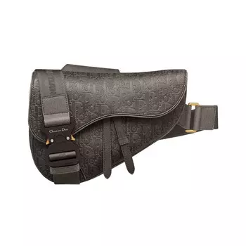 Седельная сумка Dior x Denim Tears, коричневая