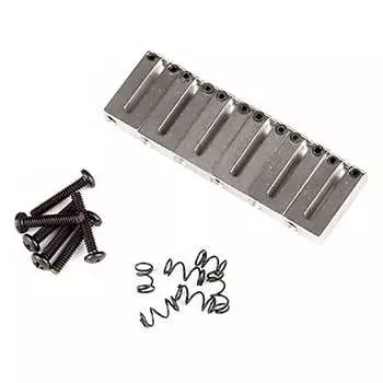 Седла для гитарного бриджа Fender American Series, набор из 6 седел, матовый хром 0990840000