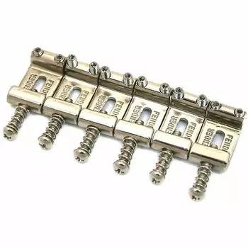 Седла Fender American Standard Stratocaster Bridge, набор из 6 шт., никель 0075123049