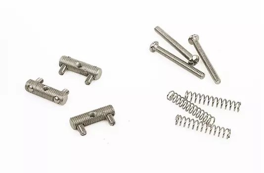 Седла Fender American Vintage Telecaster с резьбой для бриджа, никель (3) American Vintage Telecaster Threaded Bridge Saddles, Nickel (3)