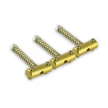Седла Fender Brass для винтажных телекастеров и Esquire (3) Brass Saddles For Vintage Telecaster & Esquire (3)