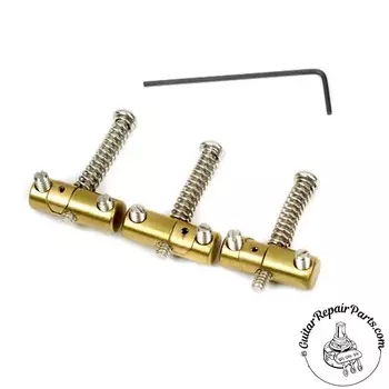 Седла Fender Movable Intonation Tele Barrel 0992099000 - латунь Movable Intonation Tele Barrel Saddles 0992099000 -