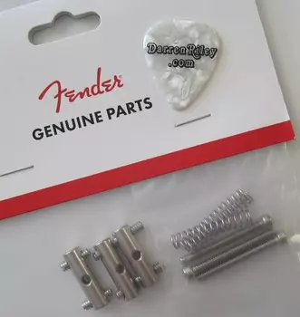 Седла Fender USA American Vintage 58 Telecaster 0992089000 AVRI 58 Reissue Tele Steel Bridge Saddles 099-2089-000
