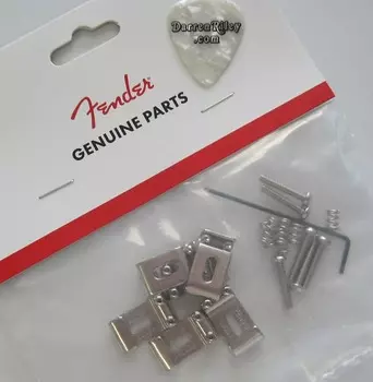 Седла Fender USA Original Vintage Stratocaster Bridge 0992051000 American Vintage AVRI reissue 57 62 Strat Bridge Saddles 099-2051-000