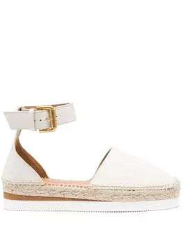 See by Chlo эспадрильи с ремешком на щиколотке, нейтральный цвет